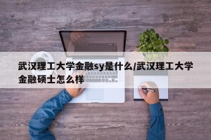 武汉理工大学金融sy是什么/武汉理工大学金融硕士怎么样